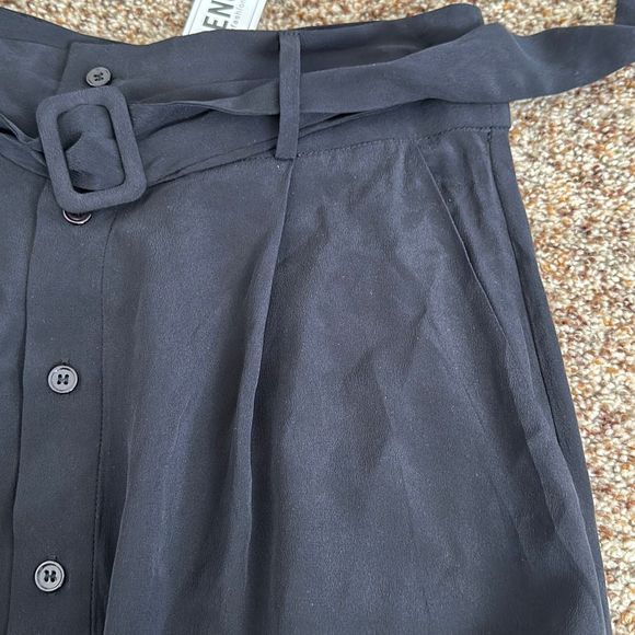 L’Agence Bendetta Silk Maxi Skirt in Black Size S - Picture 11 of 12